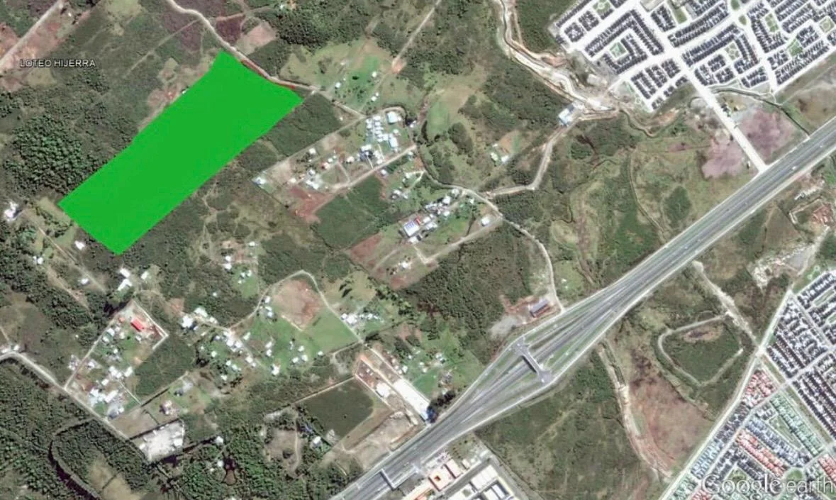 Vista satelital del terreno